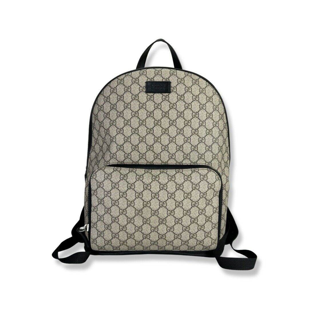 GG Supreme Canvas Backpack in Grey - Gucci