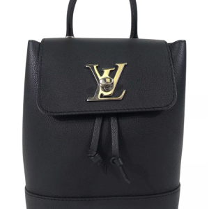Louis Vuitton Backpack Lock Me Mini Black Leather